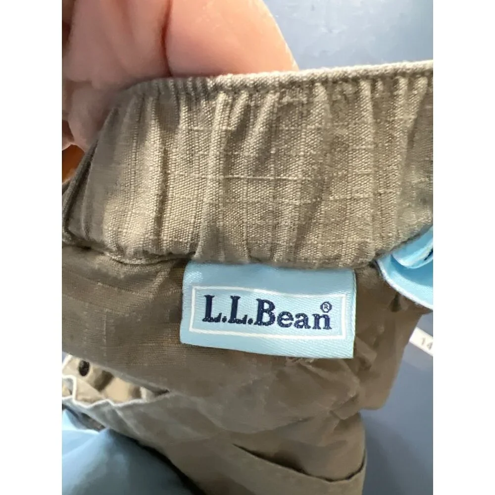 L.L. Bean Tipstop‎ Skirt 14  Hiking Outdoors Gorpcore Elastic Tan